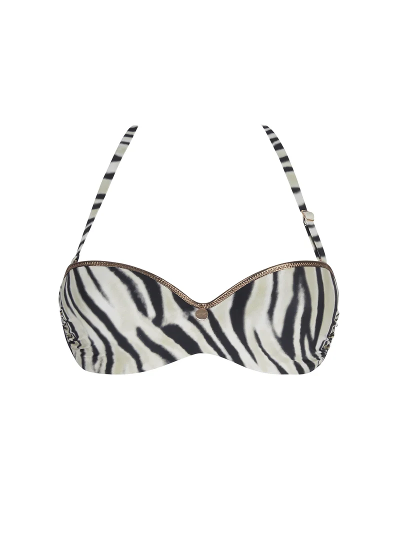 Antigel Bademode von Lise Charmel – La Tigre Blanc Soft Bandeau Trägerloser Bikini Tigre Bronze