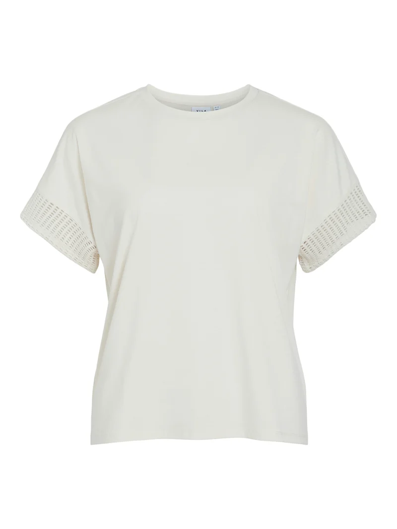 VIZIMA CROCHET O-NECK S/S TOP