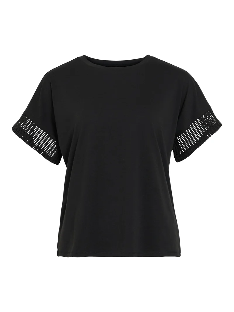 VIZIMA CROCHET O-NECK S/S TOP