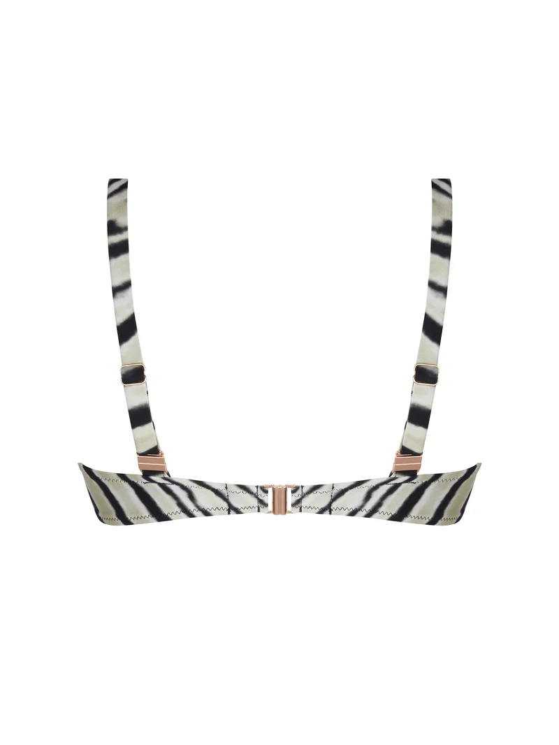 Antigel Swimwear von Lise Charmel – La Tigre Blanc Neckholder-Bikini-Oberteil mit Bügeln, Tigre Bronze