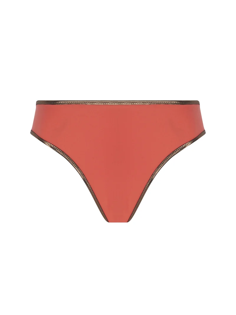 Antigel Swimwear von Lise Charmel – La Smartissime Bikinihose mit breitem Seitenteil, Korallenbronze