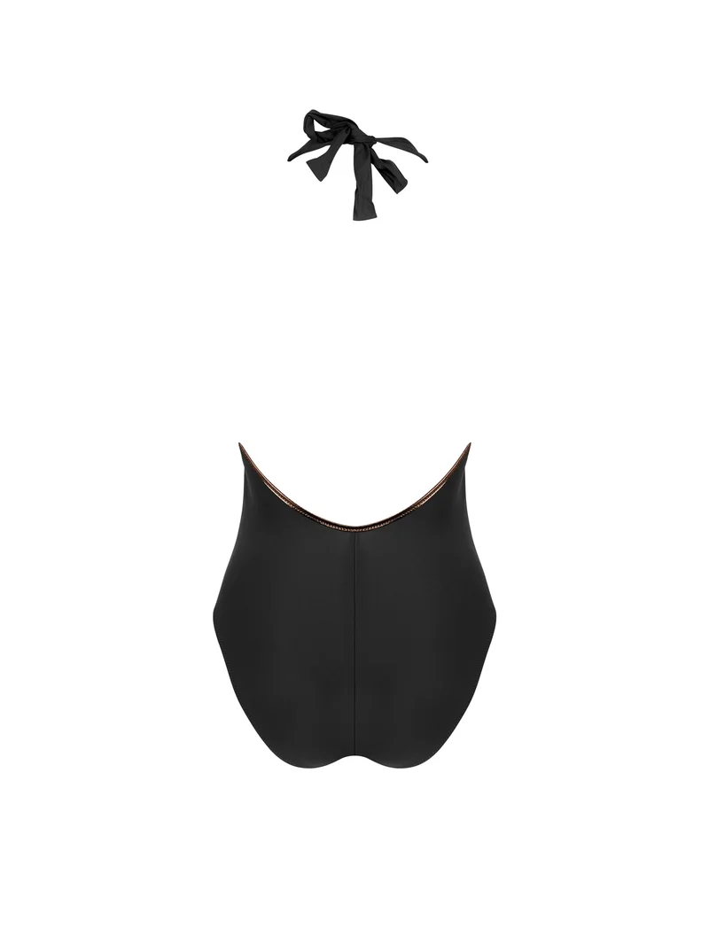Antigel Swimwear von Lise Charmel – La Smartissime Verführerischer kabelloser Badeanzug Noir Bronze