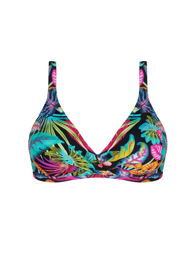 Antigel Swimwear by Lise Charmel - La Foret Magic Halter Underwired Bikini Top Noir Enchante