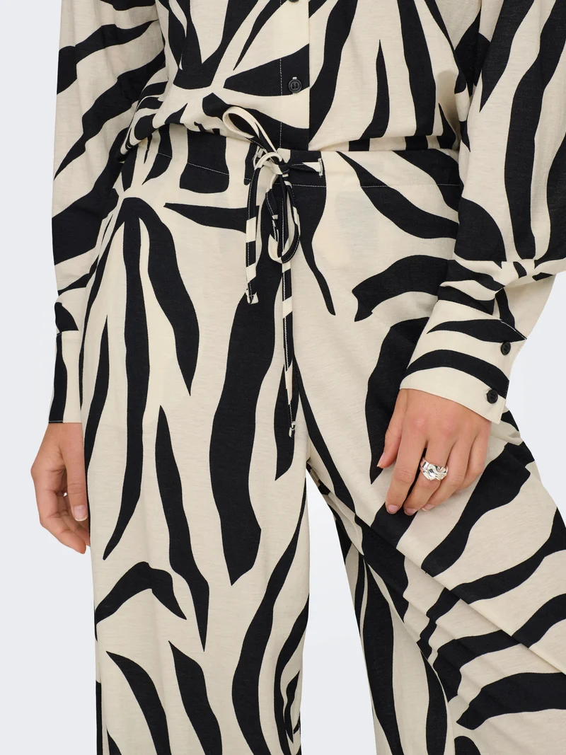 ONLSAKURA LOOSE PULL UP PANTS WVN