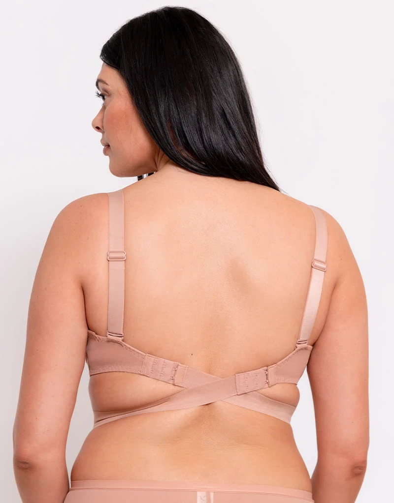 Curvy Kate Superplunge Multiway Padded Plunge Bra Latte