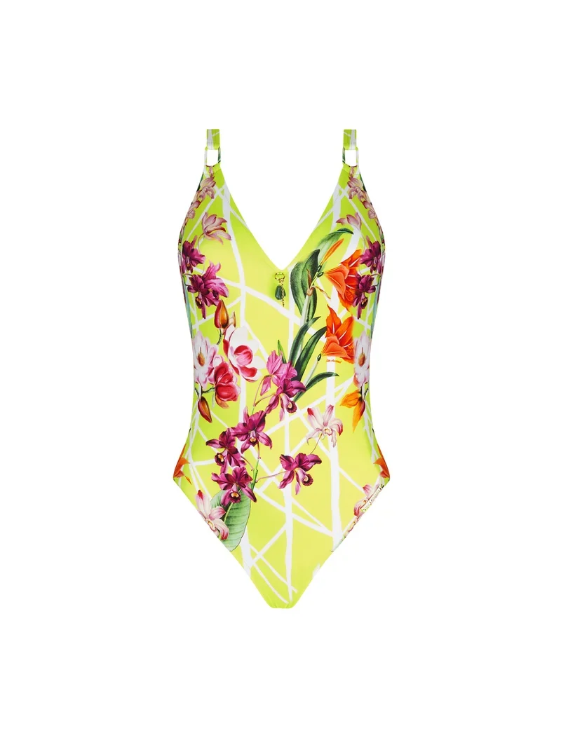 Lise Charmel Bademode – Fleurs Splendeur Wireless Badeanzug Splendeur Lime