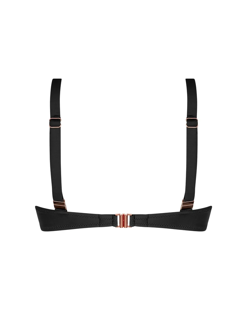 Antigel Swimwear von Lise Charmel – La Smartissime Neckholder-Bikini-Oberteil mit Bügeln, Schwarz-Bronze