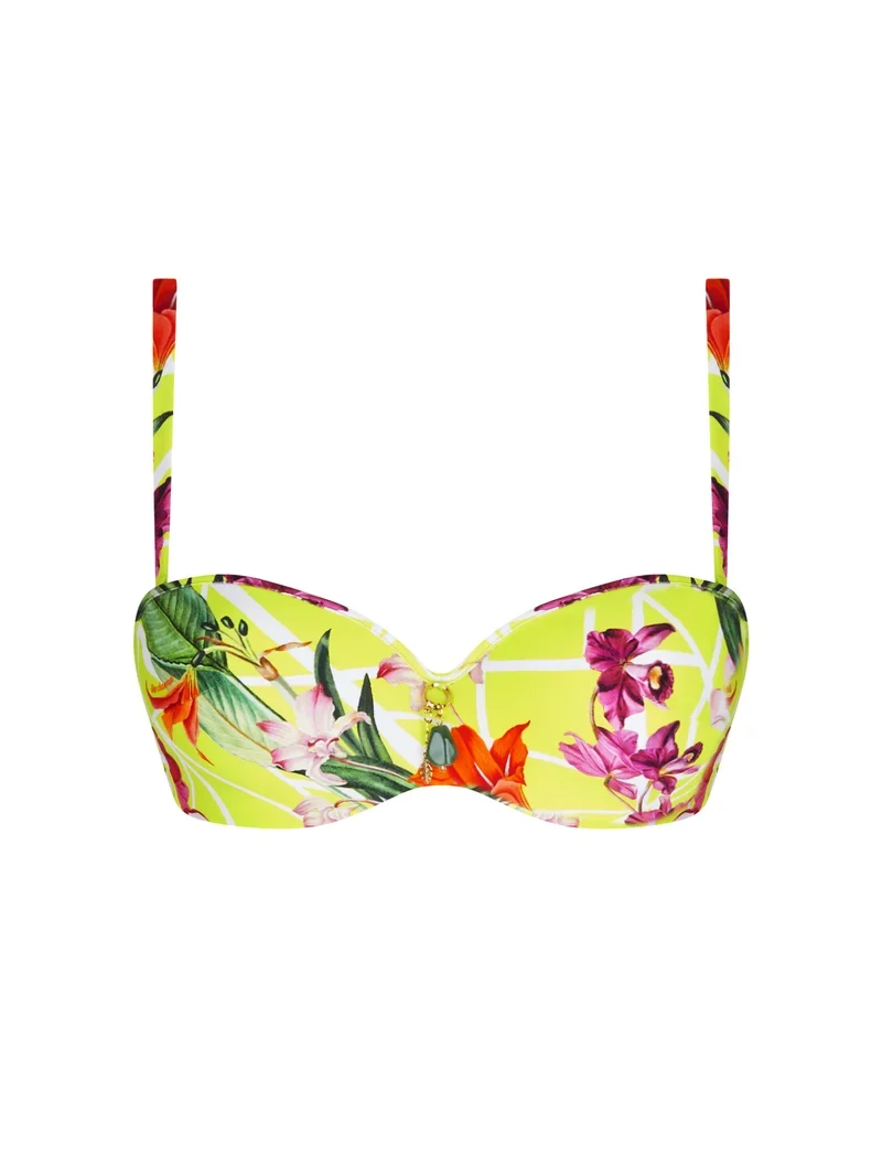 Lise Charmel Bademode - Fleurs Splendeur Cropped Bustier BIkini Splendeur Lime