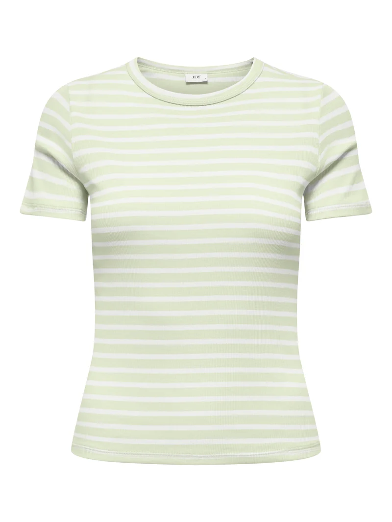 JDYLUCKY SS O NECK STRIPE TOP JRS DIA