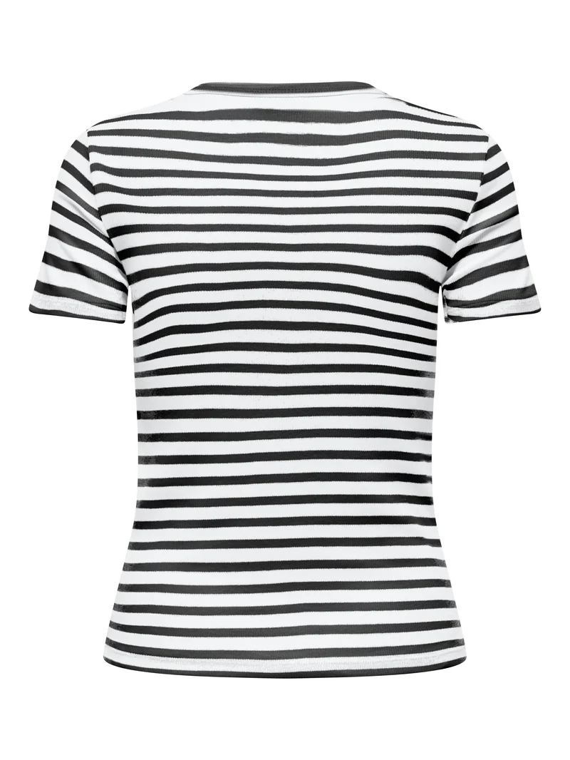JDYLUCKY SS O NECK STRIPE TOP JRS DIA