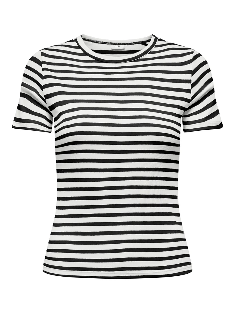 JDYLUCKY SS O NECK STRIPE TOP JRS DIA