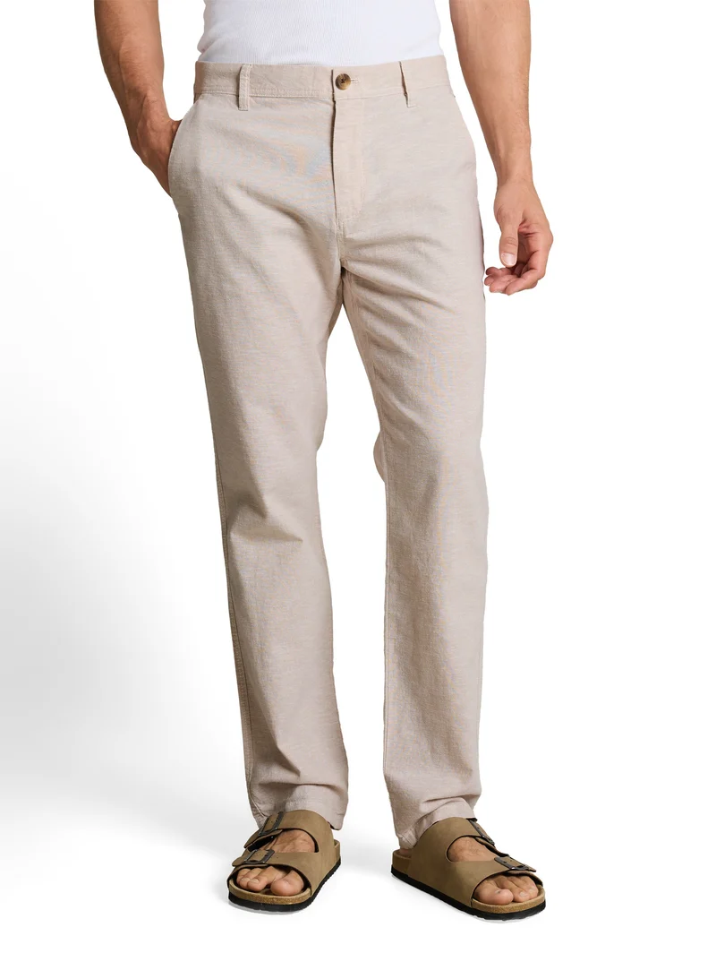 TTREGULAR Chino Hose mit Leinenanteil