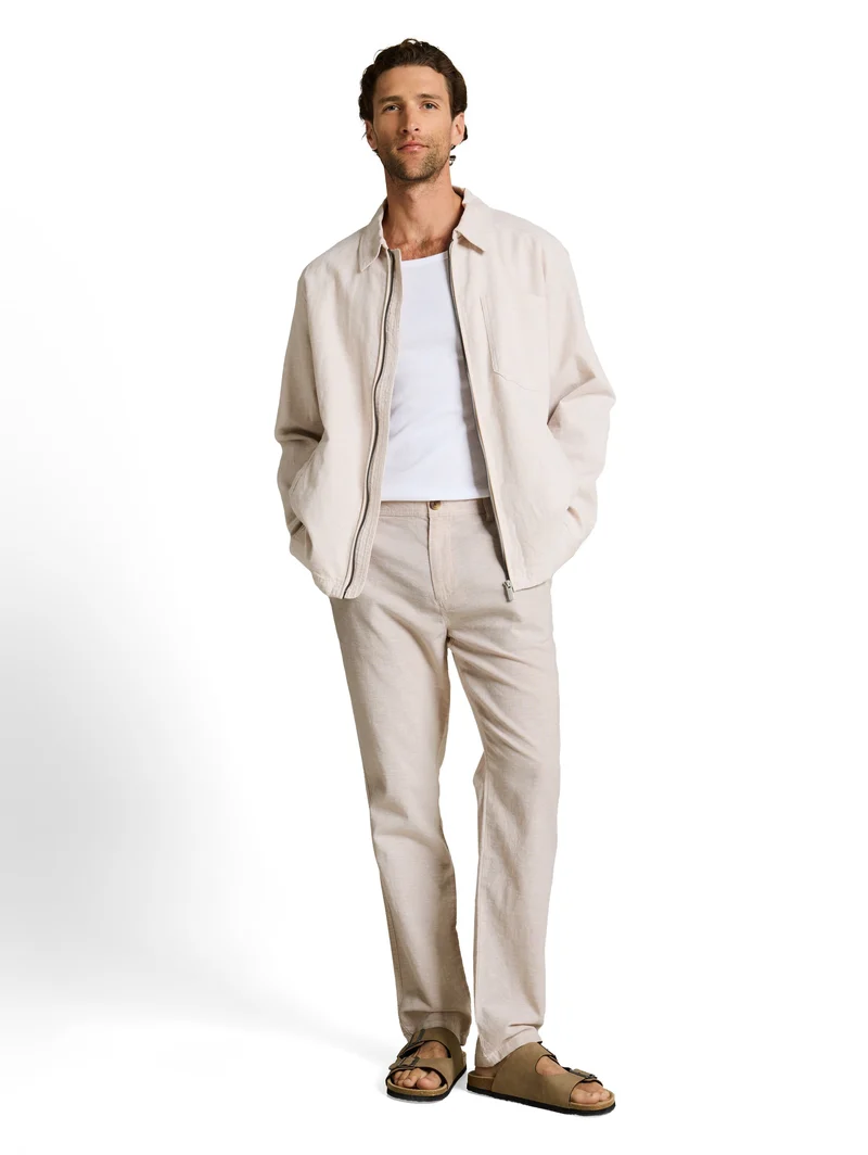 TTREGULAR Chino Hose mit Leinenanteil