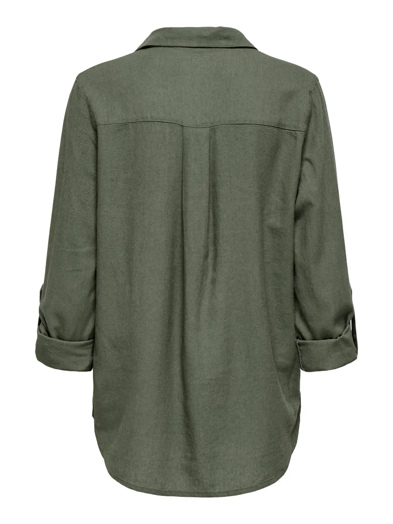 ONLGOA 3/4 STRAP LINEN BL SHIRT CC PNT