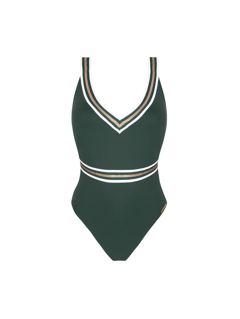 Lise Charmel Swimwear - Energie Nautique Wireless Cross Back Badeanzug Cypres Nautique