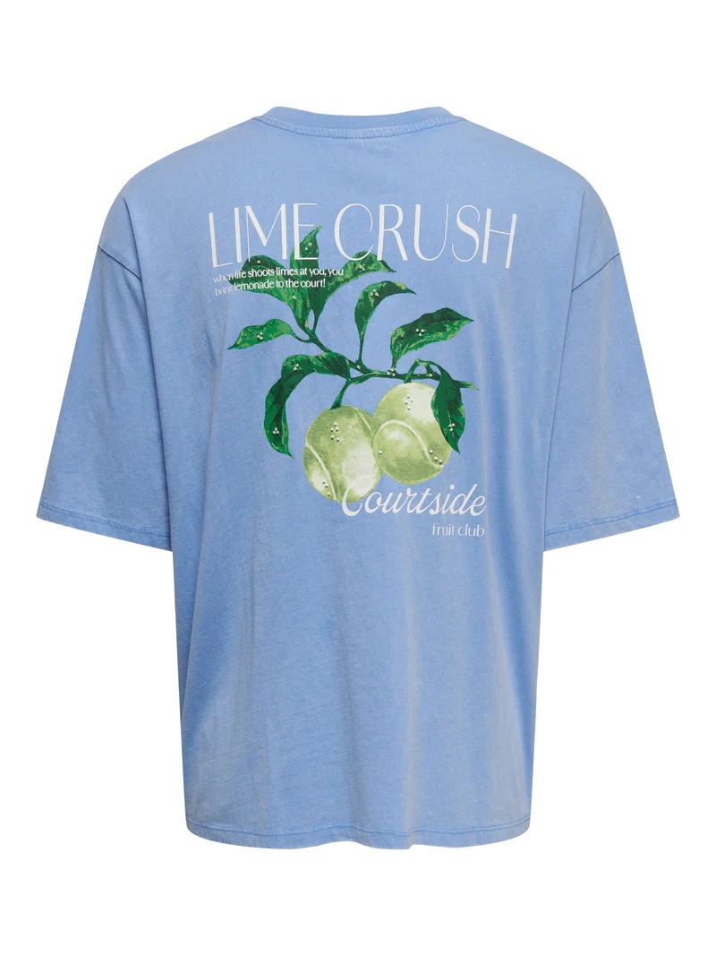 ONLSHANIA S/S PRINT TOP BOX JRS