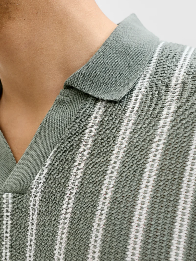 JPRBLUHARRY SS SPLIT NECK POLO SN