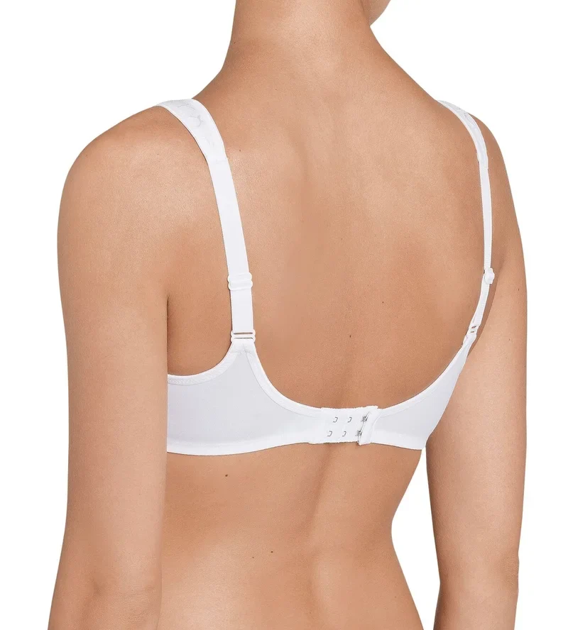 Triumph – Eleganter, bügelloser, ungepolsterter Baumwoll-BH, Weiß