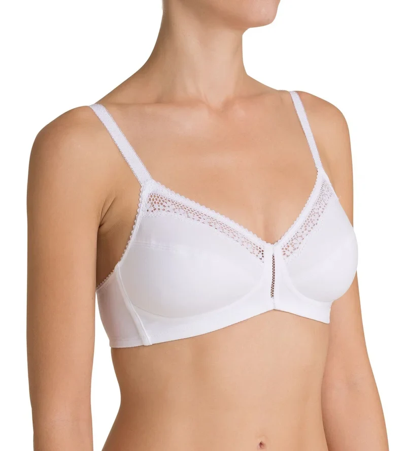 Triumph - Kabelloser Baumwoll-BH von Cotton Beauty, Weiß