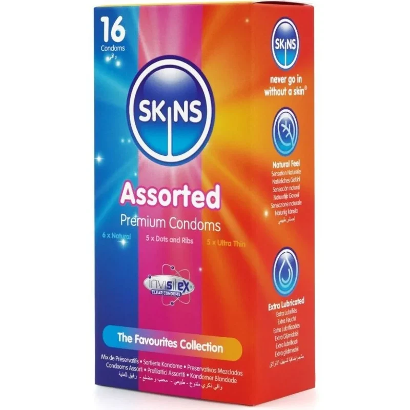 SKINS - SORTIERTE PREMIUM-KONDOME PACKUNG 16