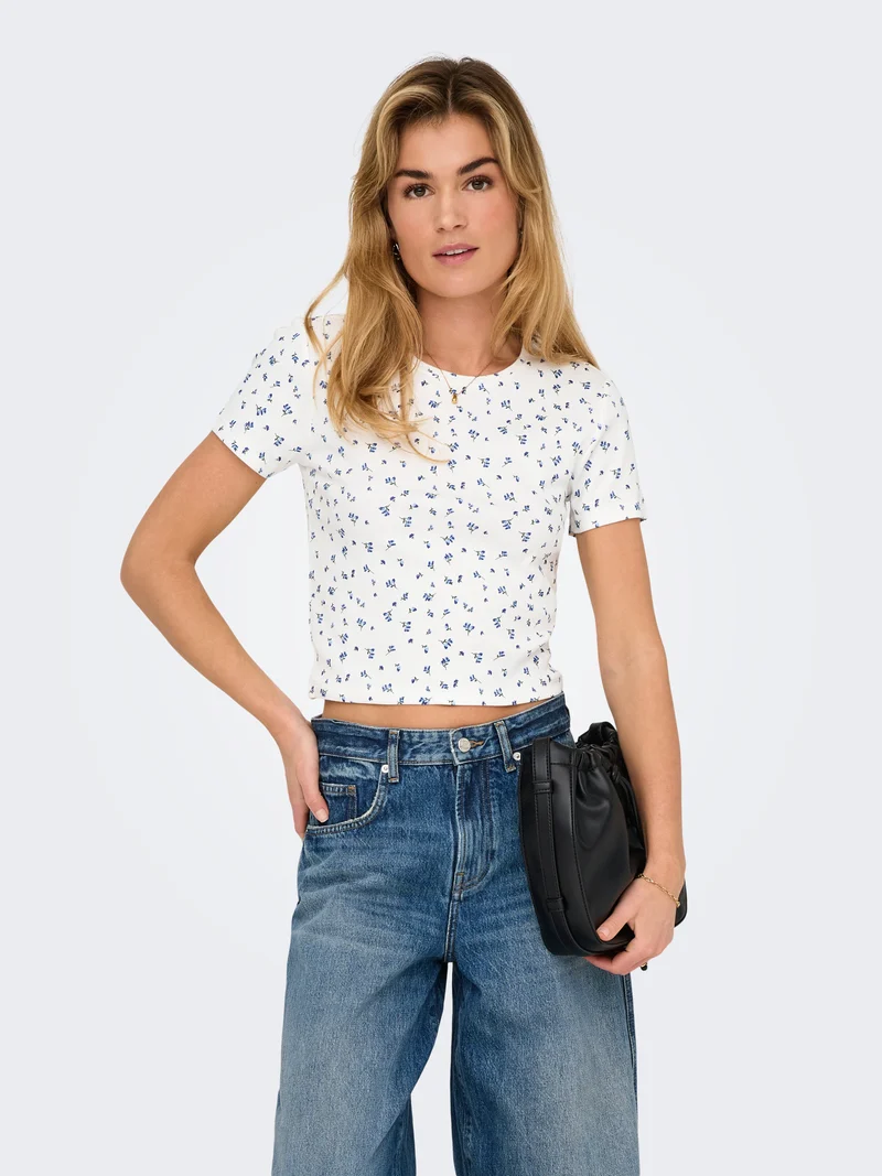 ONLFENJA S/S AOP TOP JRS NOOS