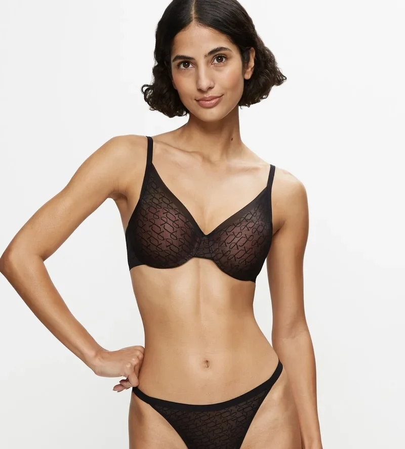 Triumph – Transparenter, vorgeformter BH, Schwarz