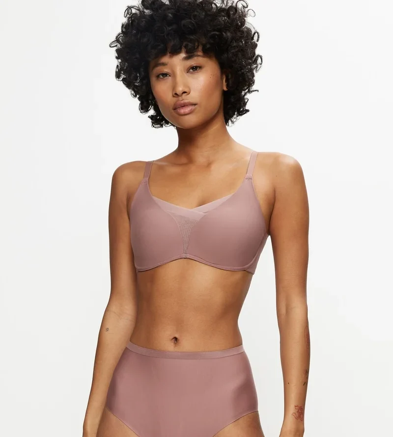 Triumph - Shape Smart Kabelloser, gepolsterter Glättungs-BH in Rosabraun