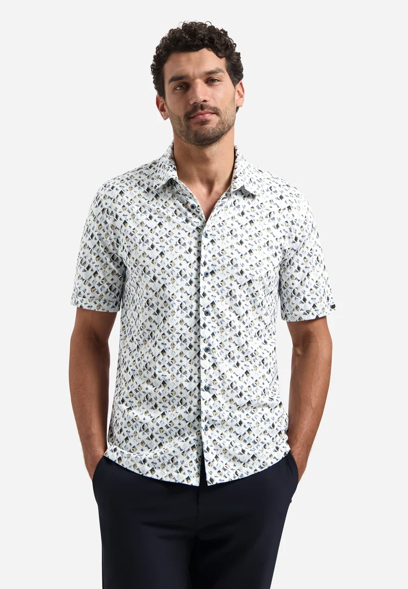 Shirt Short Sleeve Jersey Allover Printed