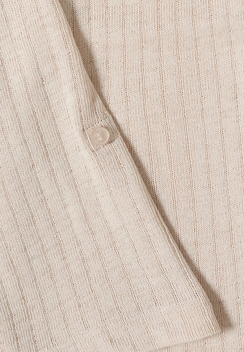 3/4-Arm Jacke in Strick-Optik