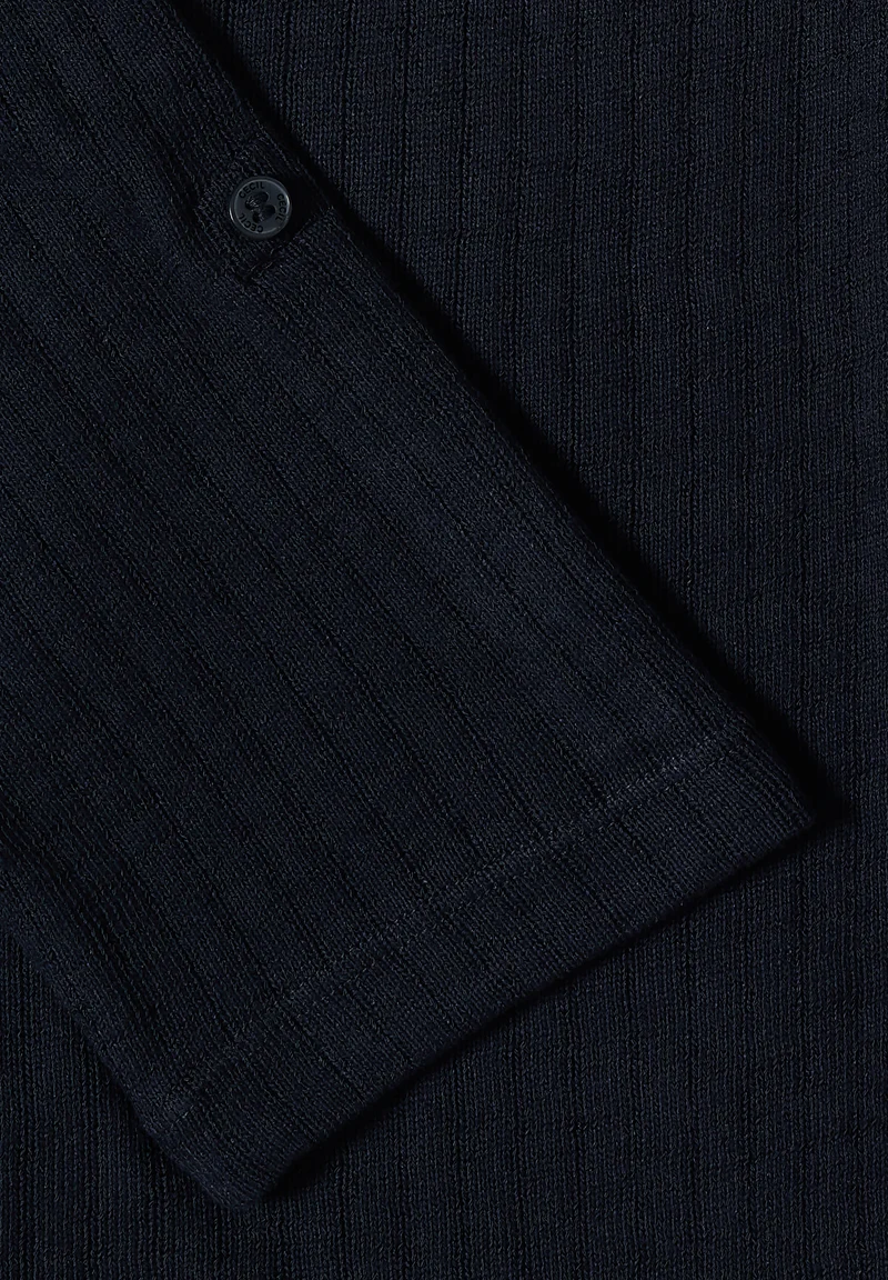 3/4-Arm Jacke in Strick-Optik