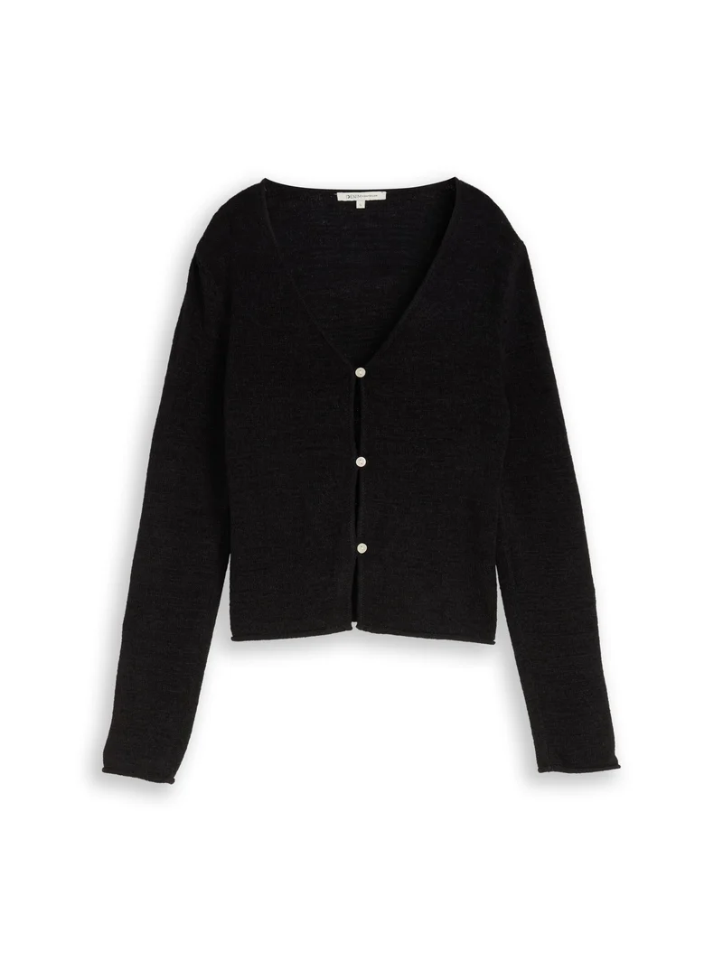 Cardigan mit V-Ausschnitt