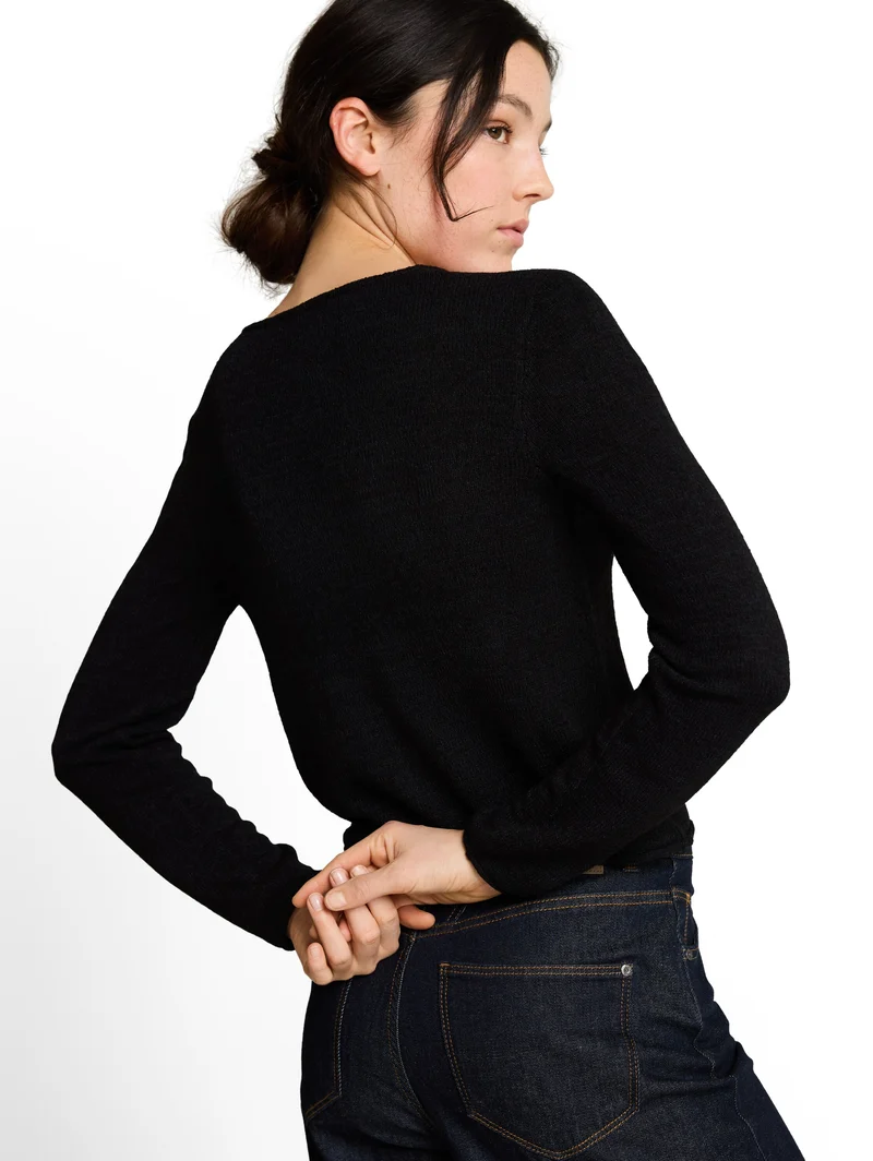 Cardigan mit V-Ausschnitt