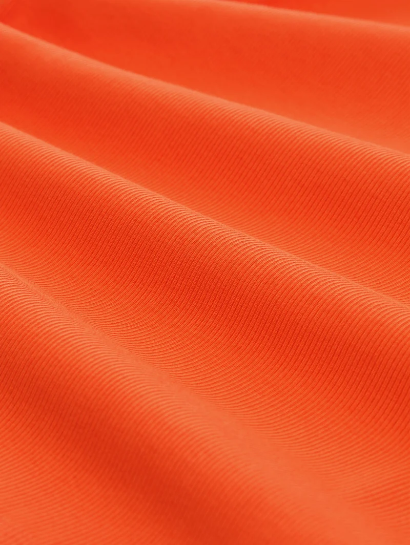 Slim Fit Top mit Rippstruktur
