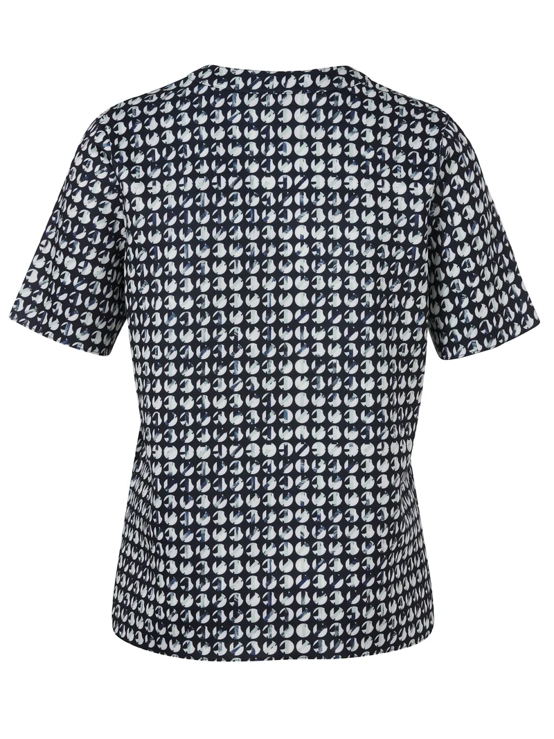 T-Shirt V-Ausschnitt 1/2 Arm Druck