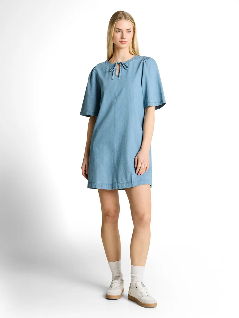 Mini-Jeanskleid mit Eingriffstaschen
