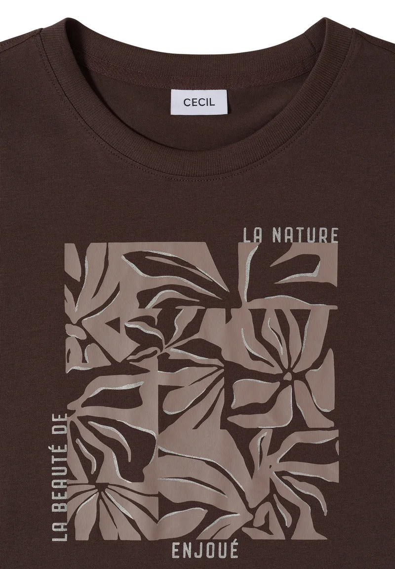 T-Shirt mit Rundhals und Frontprint