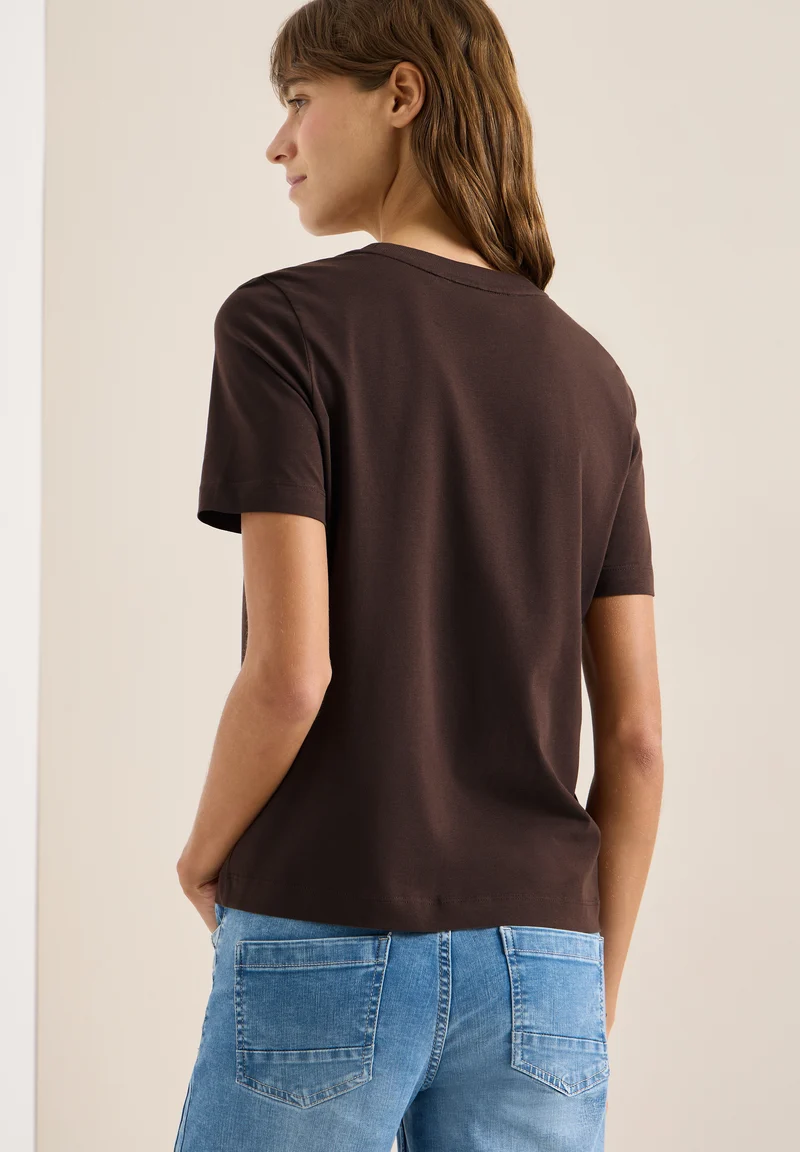 T-Shirt mit Rundhals und Frontprint