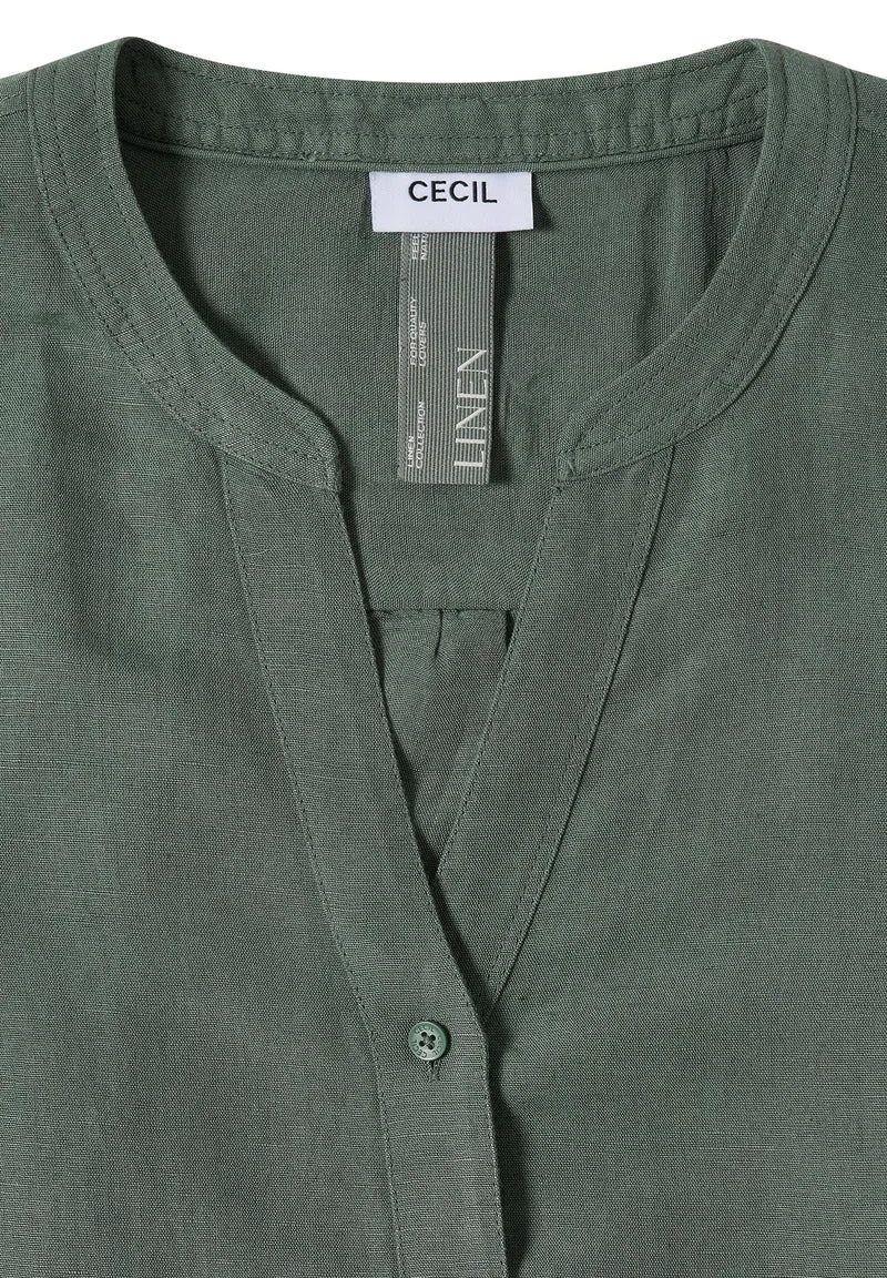 3/4-Arm Bluse aus Leinenmix