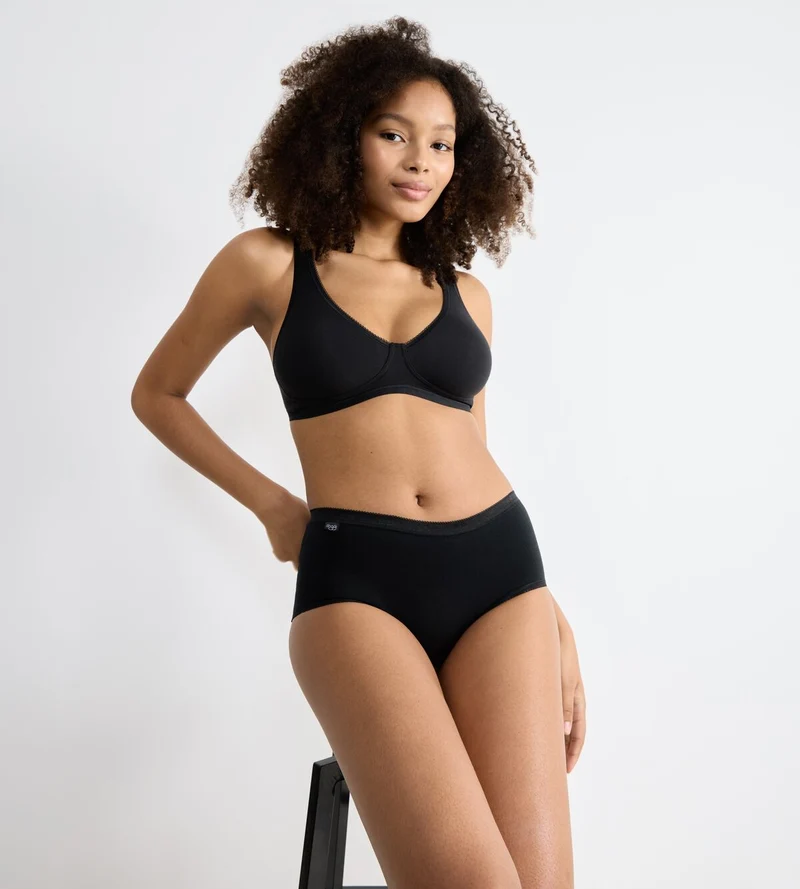Sloggi - Basic Plus Slip 2er-Pack Schwarz