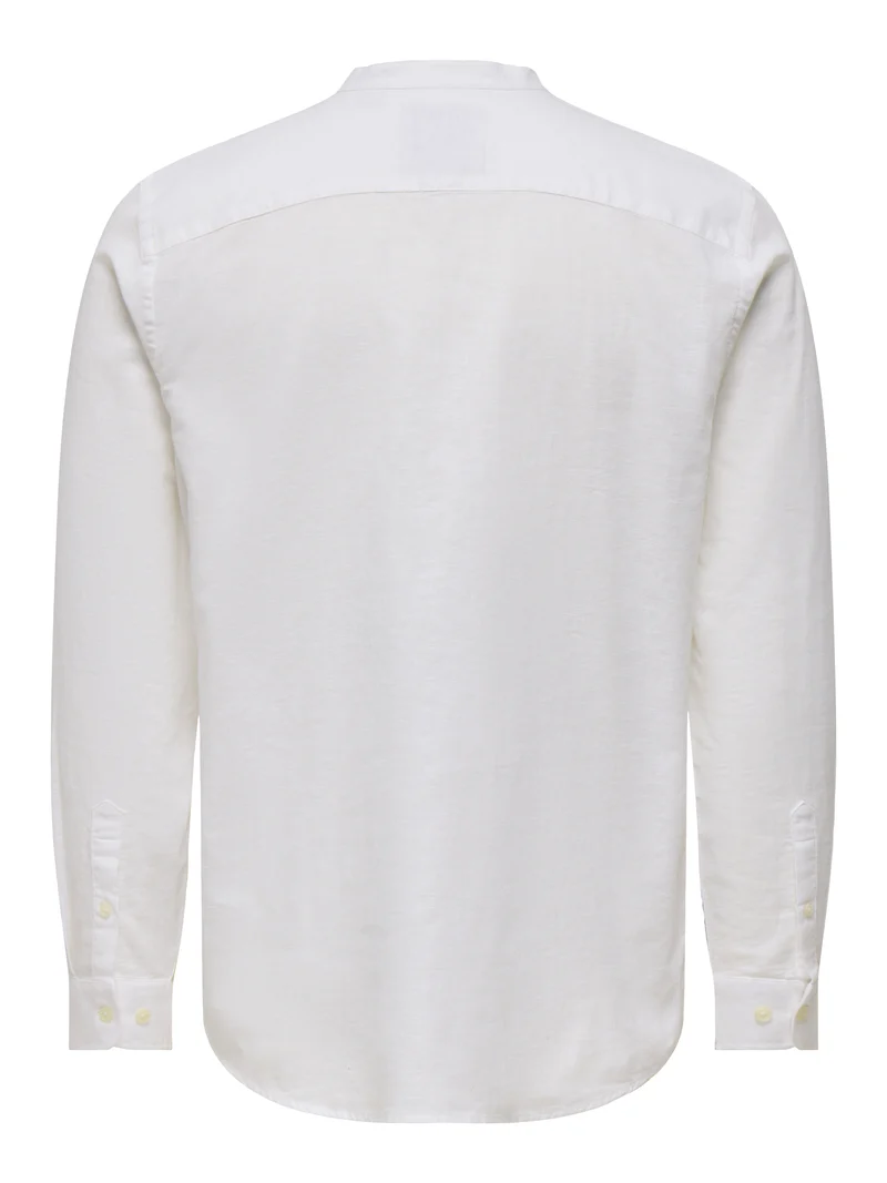 ONSCAIDEN LIFE LS LINEN BLEND MAO NOOS