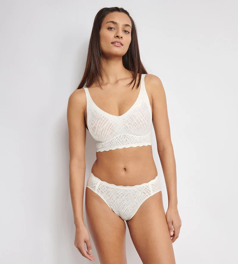 Sloggi - Zero Feel Bliss Bralette Seide Weiß