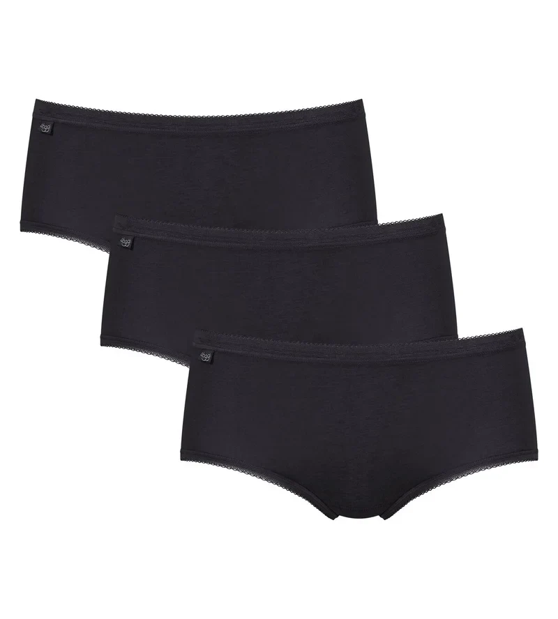 Sloggi - Basic Plus Slip 3er-Pack Schwarz