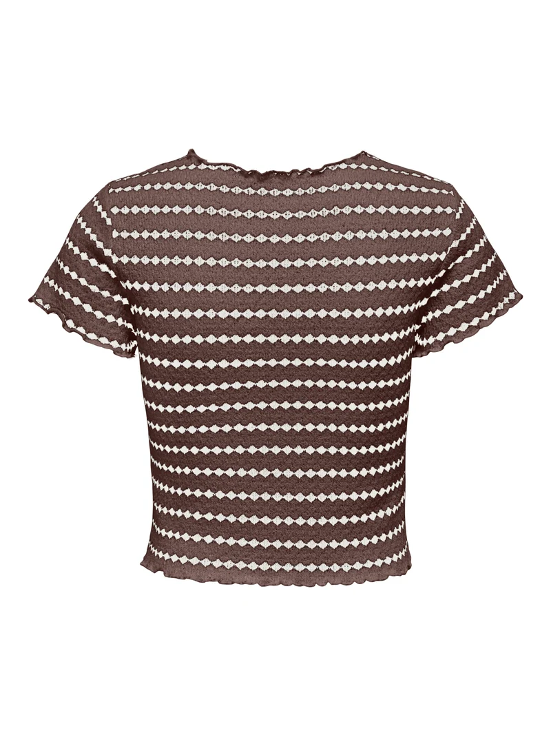 ONLEVA STRIPE S/S TOP CS JRS