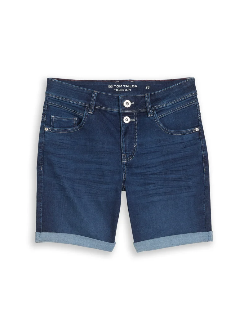 TTLENE SLIM Bermuda Jeans Shorts mit hohem Stretch