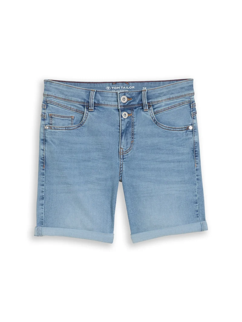 TTLENE SLIM Bermuda Jeans Shorts mit hohem Stretch