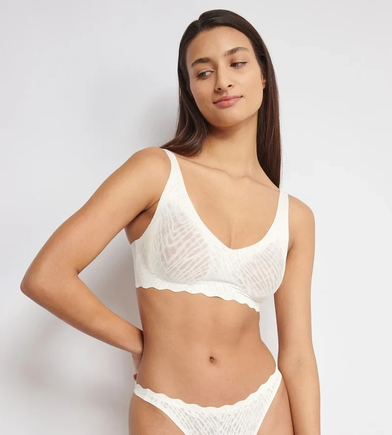 Sloggi - Zero Feel Bliss Soft Bra Seide Weiß