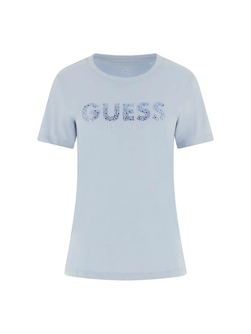 SS CN GUESS STUDS SCRIPT TEE