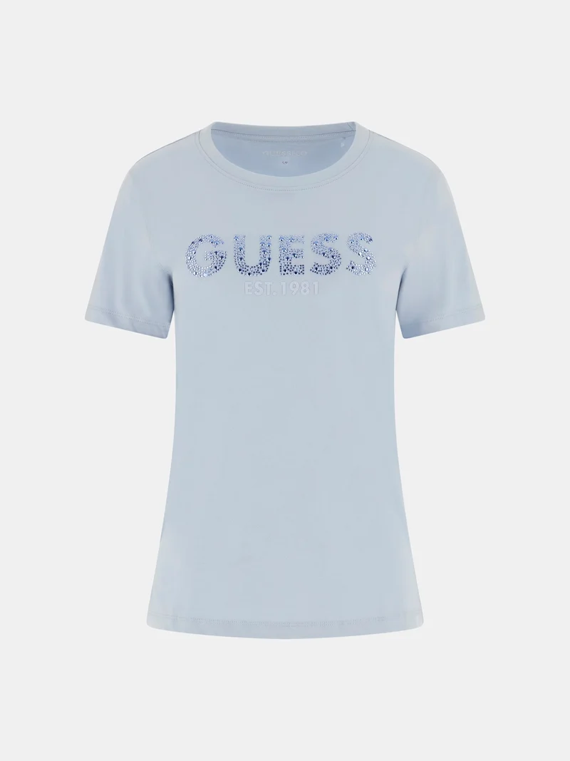 SS CN GUESS STUDS SCRIPT TEE