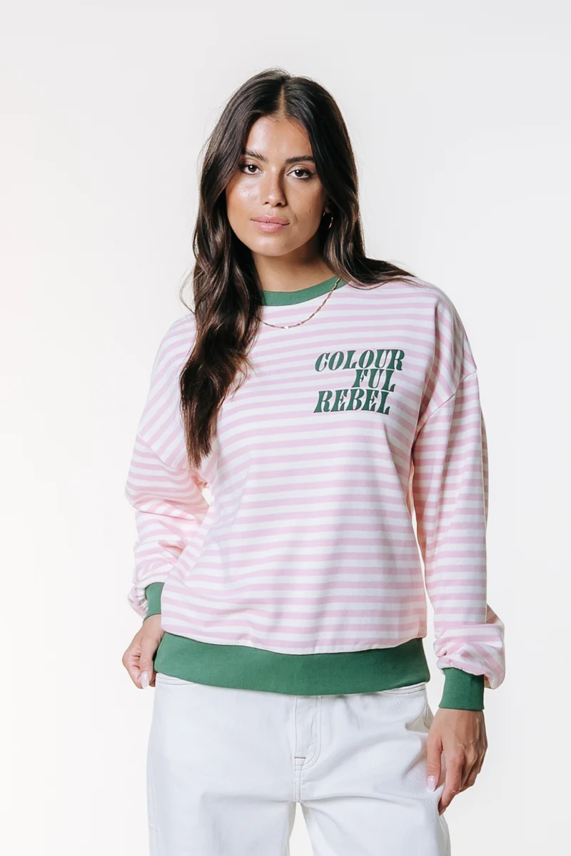 Contrast Cuff Sweat