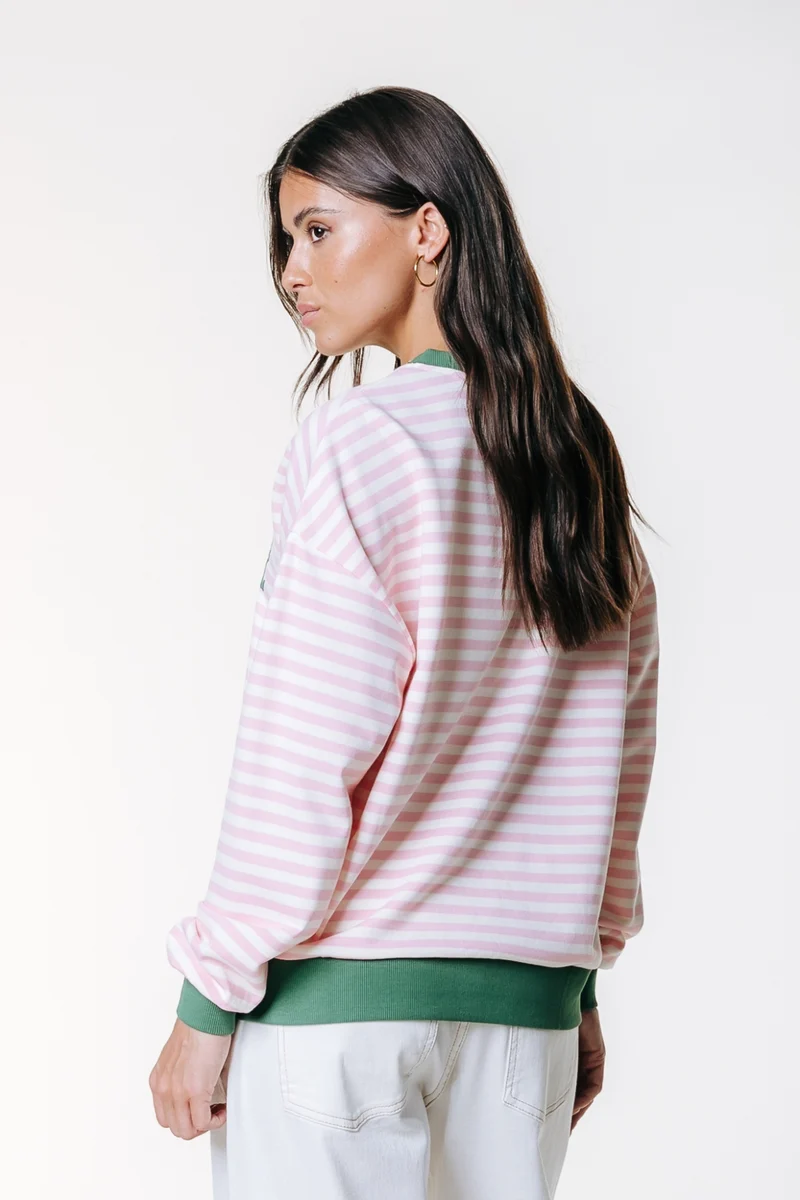 Contrast Cuff Sweat
